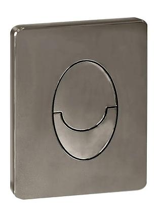 Панель смыва пластиковая koer kt-0606-07 157x198x3mm, кнопка закругленная (цвет графит) (kr5712)