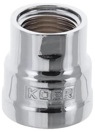 Муфта редукційна 1/2"х3 /4" (хром) koer kf.c0608.chr (kf0122)