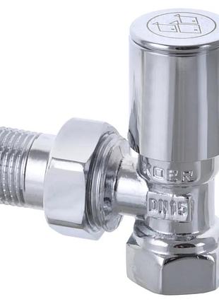 Кран для рушникосушки кутовий koer kr.531 - 1/2" (ціна за 1 шт.) (kr3073)
