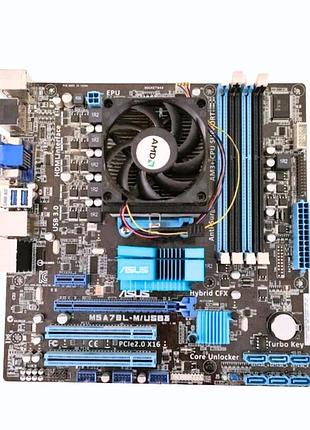 Потужний ігровий комплект на 6 ядер amd на ddr3 - процесор fx-6300 ( 6 ядер по 3,5 -4,1 ghz) sam3+ + плата