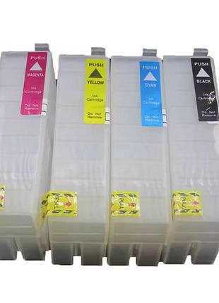 Перезаправляемые картриджи ocbestjet для epson surecolor sc-t3100/t5100 без чипов (4 шт. по 50 мл)