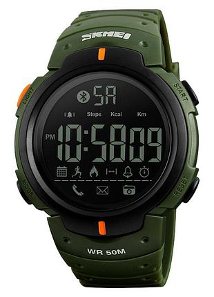 Skmei 1301ag army green smart watch