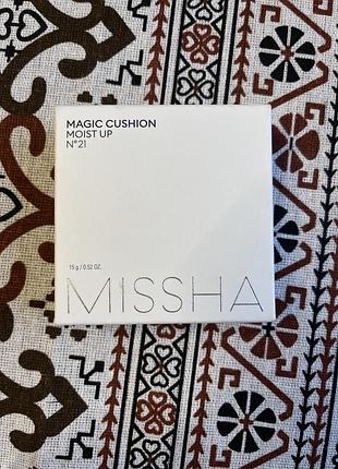 Missha тональний крем-кушон для обличчя меджик кушон мойст ап 21