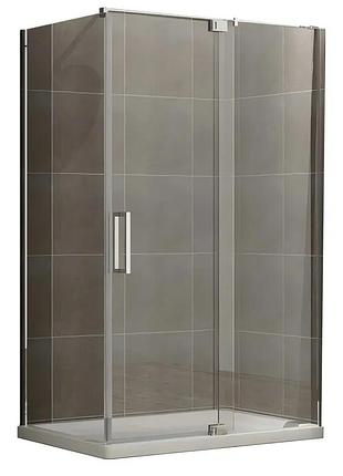Душевая кабина без поддона koer sr sc02-100x80x200-tr-01 прозрачное стекло easy clean 8мм, хром (kr5355)