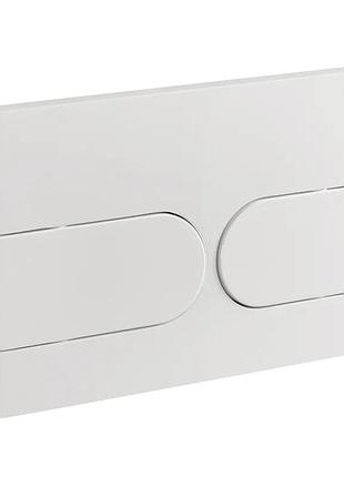 Панель змиву koer kt-0604-03 240x160x10mm пластикова, кнопка закруглена (kr5322)
