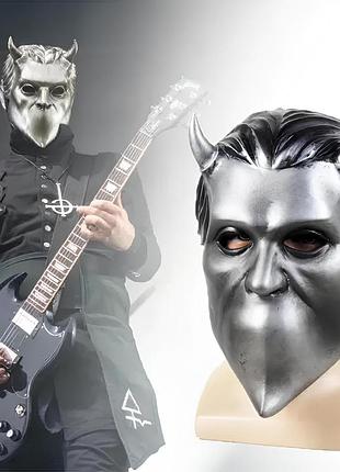Маска музыкальной группы ghost (гоуст) resteq взрослая латекс, резиновая маска демона