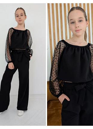 Стильний костюм для дівчинки весна ,розміри 110-158