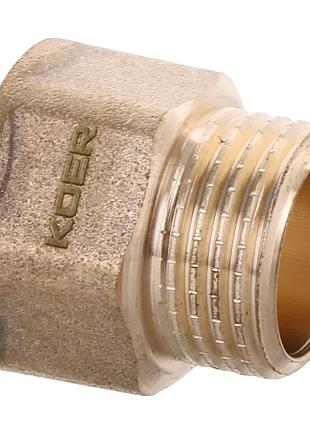 Удлинитель koer wm.e06-15.wn - 1/2 "-15мм без никеля (kr3009)