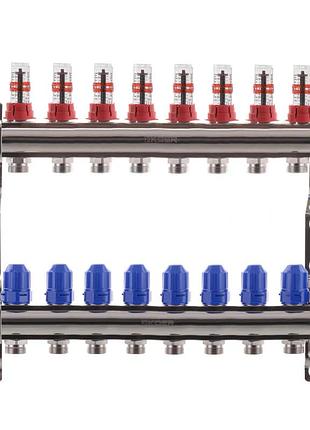 Коллекторный блок с расходомерами koer kr.1110-10 1"x10 ways (kr2647)