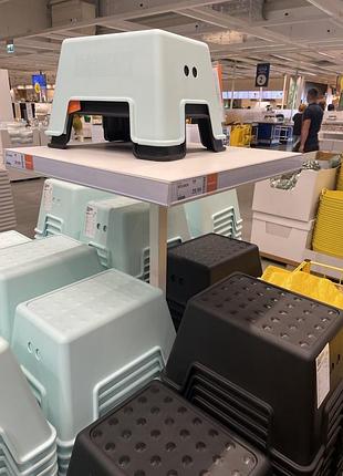 Не скользящие табуреты/ подставки для детей и взрослых bolmen ikea .икеа . цвета белый,черный,бирюзовый