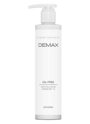 Заспокійливий крем oil free anti-pollution cream spf-15 demax, 250 мл