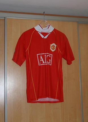 Детская футбольная футболка fc manchester united/фк манчестер юнайтед aig vintage jersey dry 8 rooney child