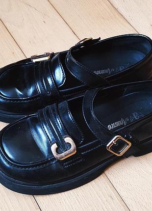 Туфлі лофери apawwa 36р на липучках