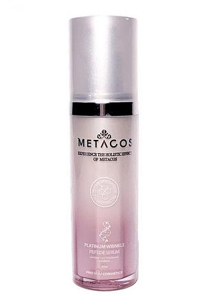 Сыворотка от морщин с пептидами metacos platinum wrinkle peptide serum, 50 мл