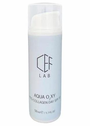 Проколлагеновый дневной крем spf30 ceflab aqua o₂xy pro-collagen day 30 мл