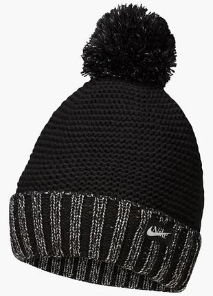 Шапка жіноча nike sportswear women's pom beanie (do8199-010)
