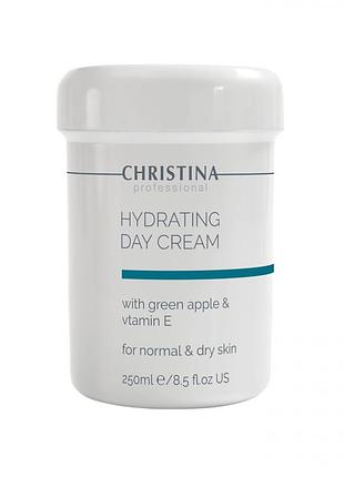 Зволожуючий крем з яблуком і вітаміном е для нормальної шкіри hydrating day cream green apple + vit.e 250 мл