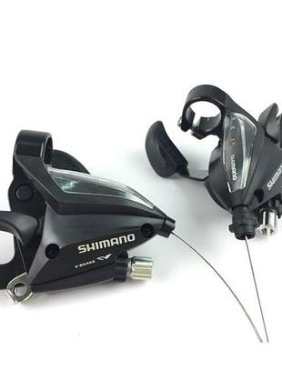 Велосипедные монетки моноблоки shimano st-ef500 l3 r8 комплект