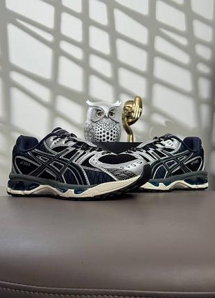 Женские кроссовки asics gel-nimbus 10.1 navy silver black