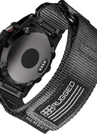Ремінець для годинника hemsut hga125 super rugged garmin black 20 mm