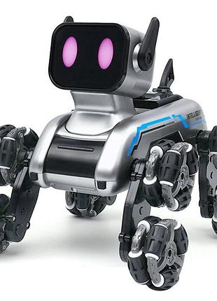 Интерактивная игрушка собака-робот sht 2950-1 (2 charger battery) silver