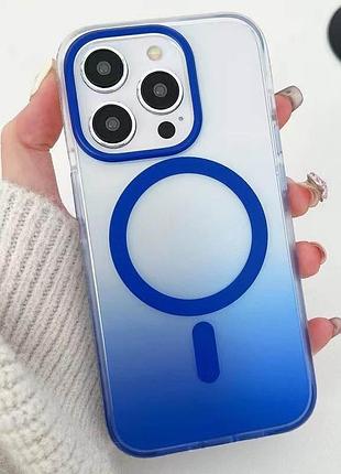 Чохол tpu+pc phantom with magsafe для apple iphone 14 pro max (6.7") blue 2