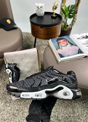 💎чоловічі кросівки nike air max plus black white line