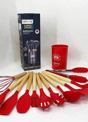 Набор кухонных приборов rainberg rb-2288 red top shop ua_