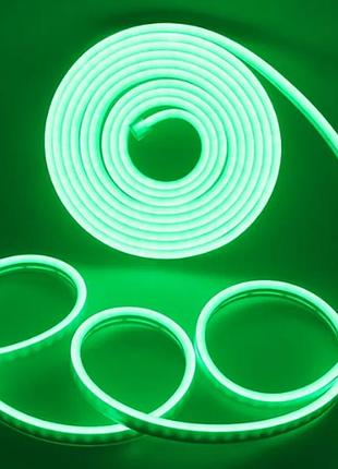 Лента силиконовая led neon зеленая 5 м 12v-220v /0764 modern home style