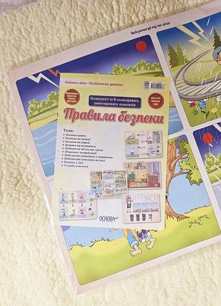 Большие обучающие плакаты «правила безопасности» (для детей)
