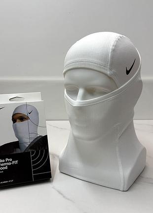 Балаклава nike hyperwarm dri-fit подшлемник маска найк шапка нике найки белый