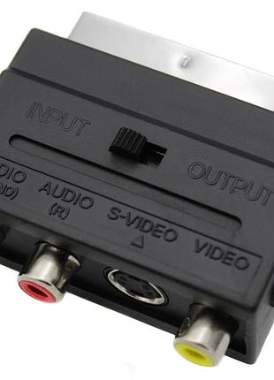 Адаптер scart rca s-video переходник рца с-видео композит / 1254 modern home style