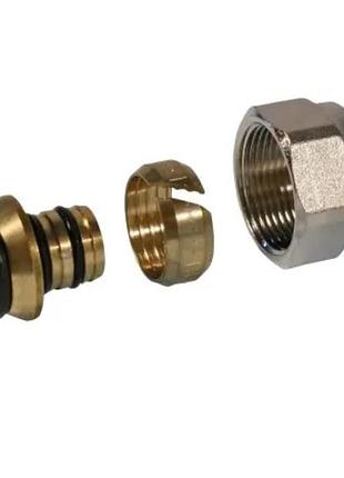 Гайка з ніпелем для труб латунь хромована d16х2х1/2" bianchi (50560)