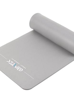 Килимок (мат) для фітнесу та йоги gymtek nbr 1,5см сірий
