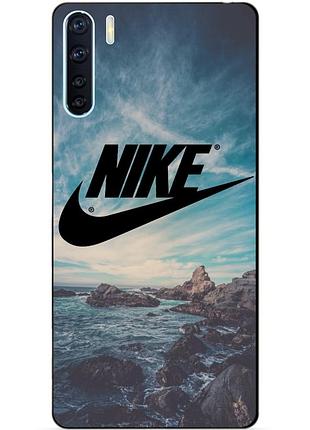 Силіконовий бампер чохол для oppo a91 з малюнком nike