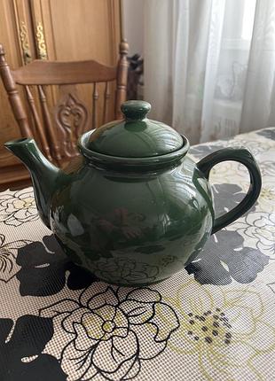 Великий чайник керамічний на 8 чашок