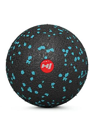Масажний м'яч epp 80 мм hop-sport hs-s008mbb чорно-синій