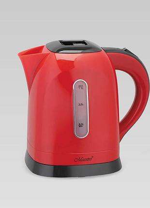 Электрический чайник 1.5л дисковый maestro mr-034-red электрочайник 2200вт для дома, офиса, дачи