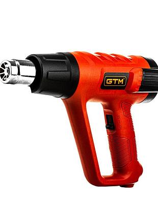 Технический фен gtm hg2000em 2000 вт с lcd дисплеем и регулировкой температуры 50-600°c