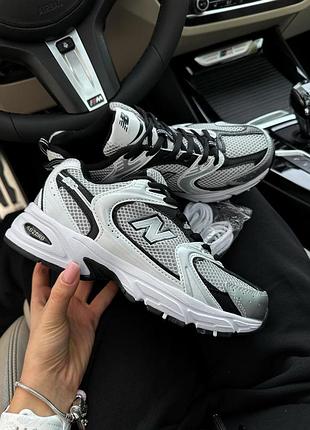 New balance 530 white silver black
