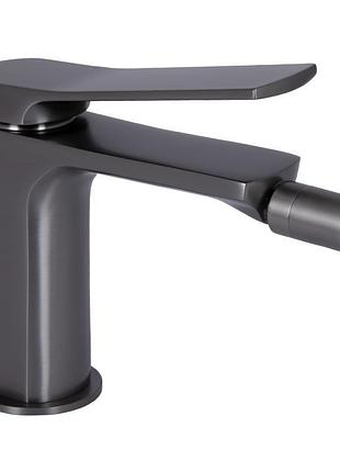 Змішувач для біде qtap slavonice qtsla255gmb45923 gunmetal black pvd