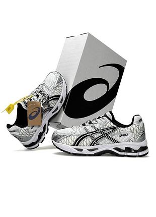 Мужские кроссовки asics gel-nimbus 10.1 white silver black
