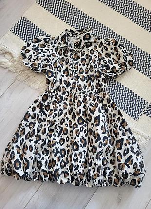 Нарядное платье в леопринт river island 134 (9 лет)