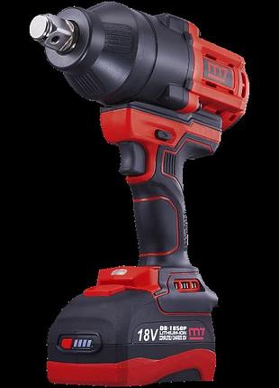 Аккумуляторный ударный гайковерт mighty seven dw-601a 18 в 1900 нм 3/4" с 2 акб и кейсом