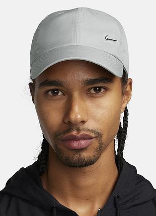 Кепка унісекс nike df club cap u cb mtswsh l grey (арт. fb5372-077) l/xl