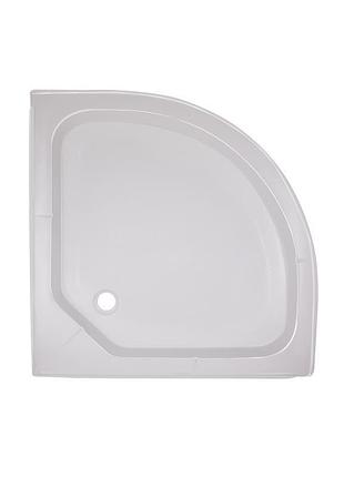 Lidz душевой поддон kapielka st80x80x14 низкий, полукруглый, диаметр слива 52 мм