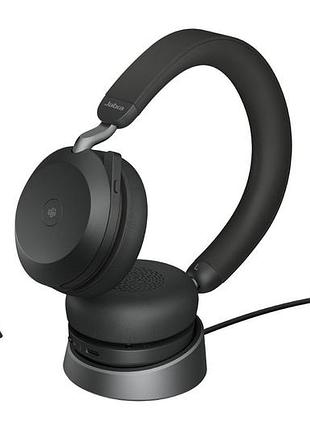 Беспроводная гарнитура jabra evolve2 75 ms stereo usb-c/a black