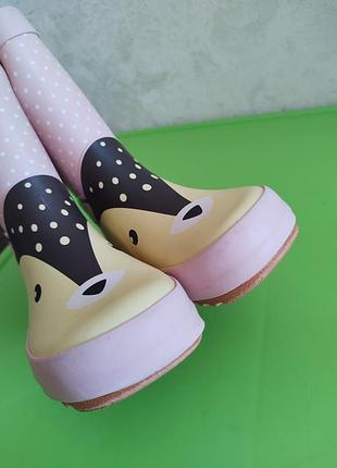 Гумові чоботи на дівчинку 8