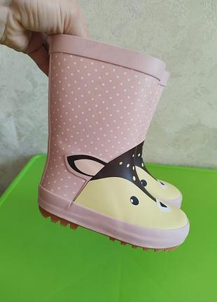 Гумові чоботи на дівчинку 7