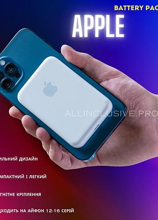 Apple battery pack magsafe 5000mah магнітний зовнішній акумулятор для iphone, бездротовий повербанк на iphone